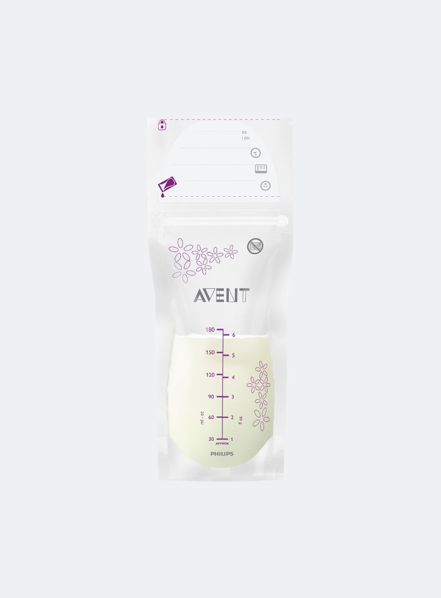 AVENT 25 BREAST MILK STORAGE BAGS 180ML