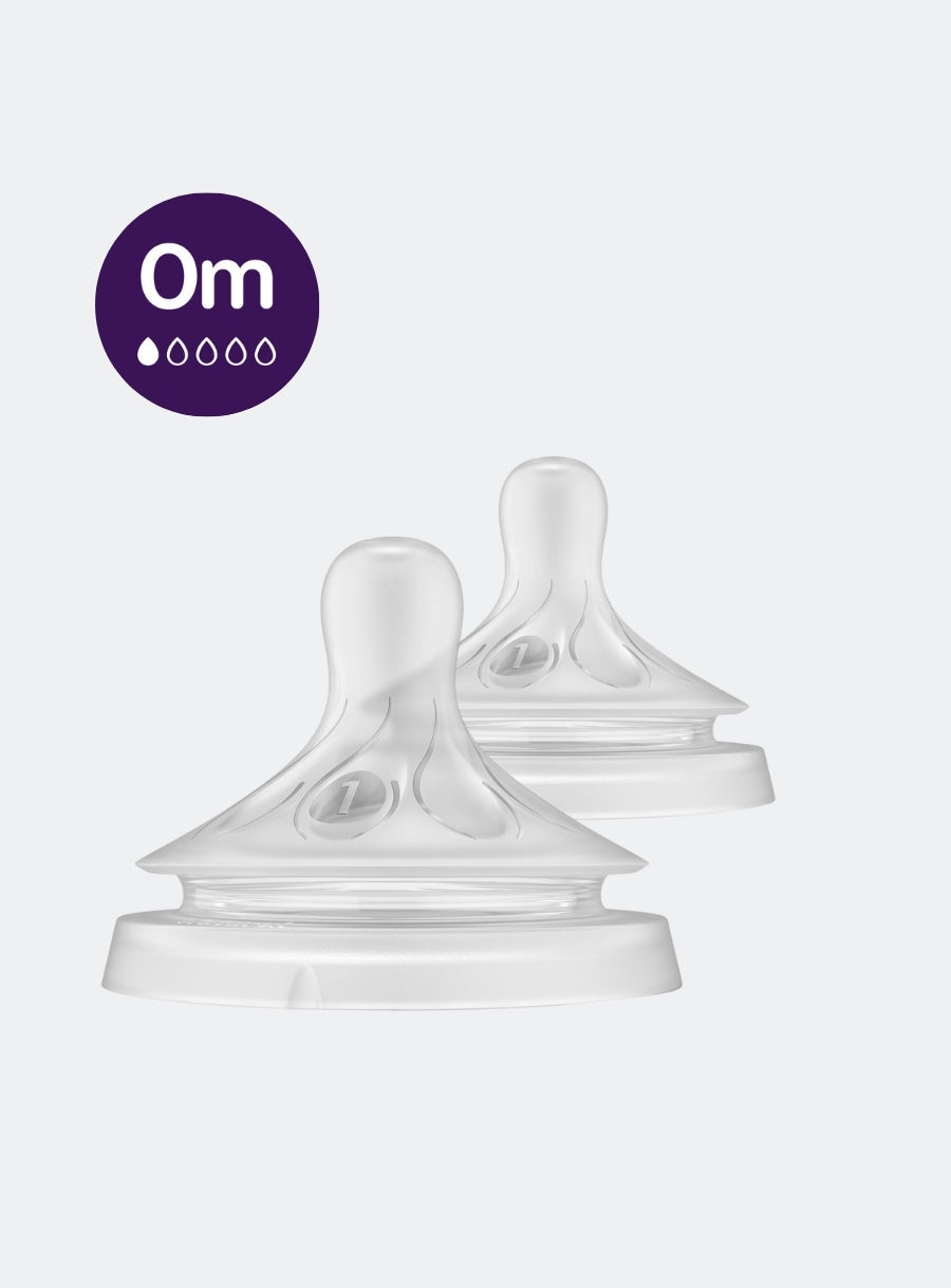 AVENT 2 NATURAL TEATS 3.0 NEWBORN 1 HOLE - 0M+