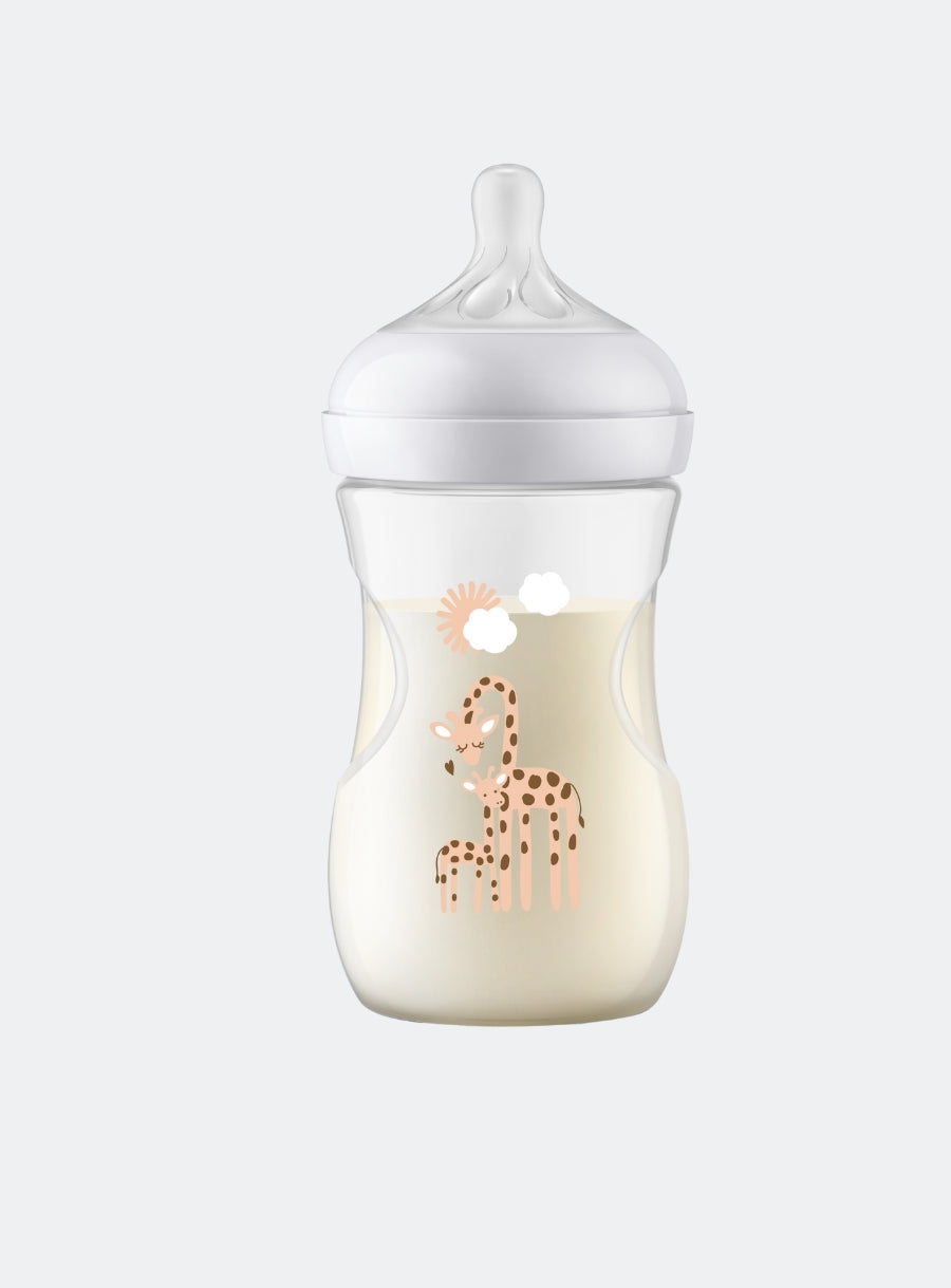 AVENT NATURAL BOTTLE 260ML GIRAF - SINGLE PACK