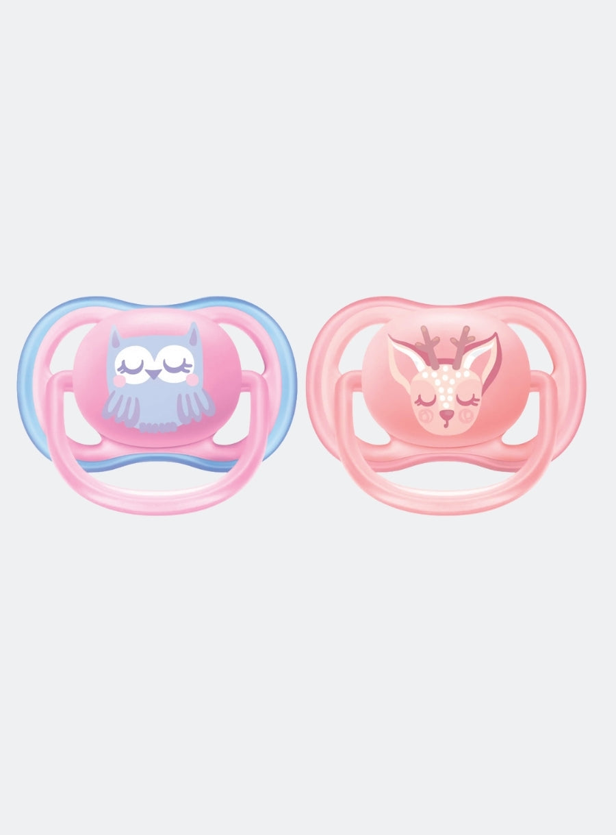 AVENT ULTRA AIR SOOTHERS ELEPH/ OWL- 0-6M