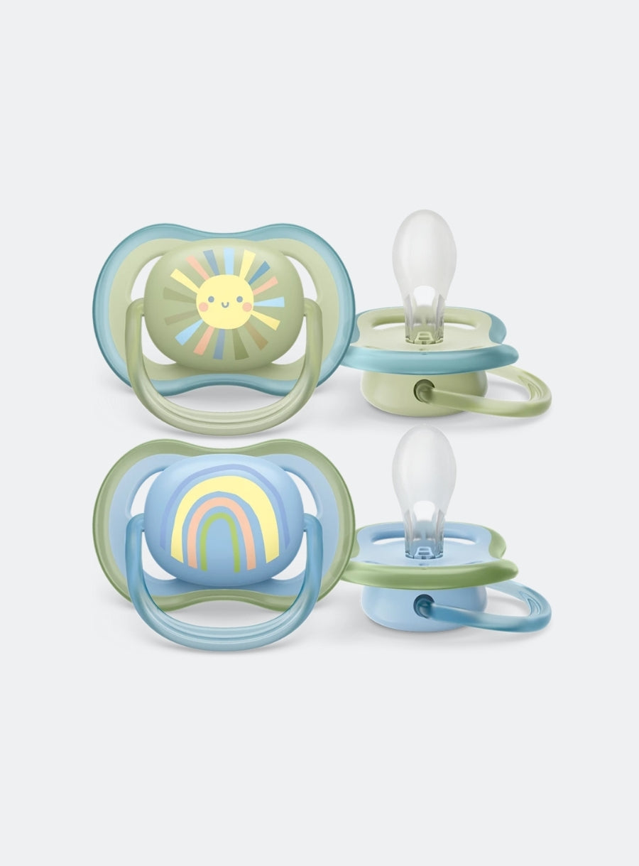 AVENT ULTRA AIR SOOTHERS RAINBOW - 0-6M BOY