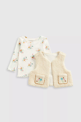 Fleece Gilet and T-Shirt Set