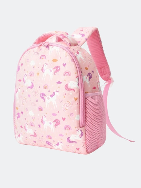 Girls Matching Cute Pink Unicorn Lunch Backpack & Lunch Bag