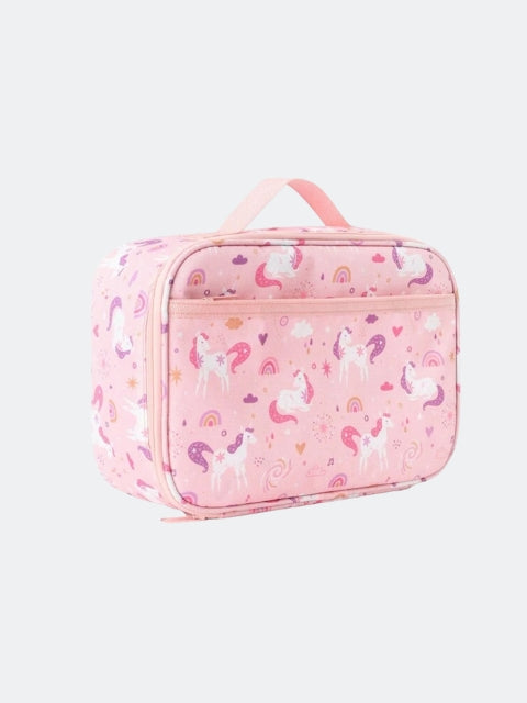 Girls Matching Cute Pink Unicorn Lunch Backpack & Lunch Bag