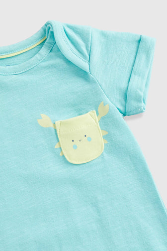 Baby Boy Under The Sea Crab Romper