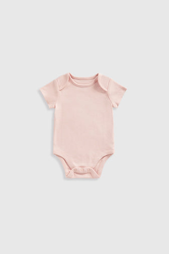 Short-Sleeved Bodysuits - 5 Pack